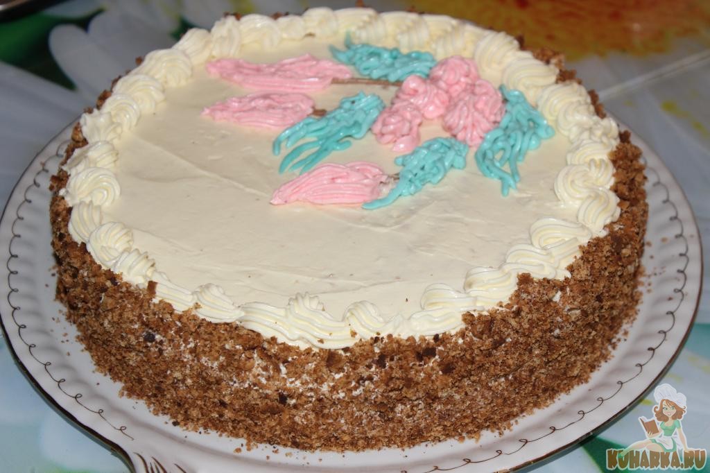 Бисквитный торт с масляным кремом рецепт с фото пошагово - азинский.рф